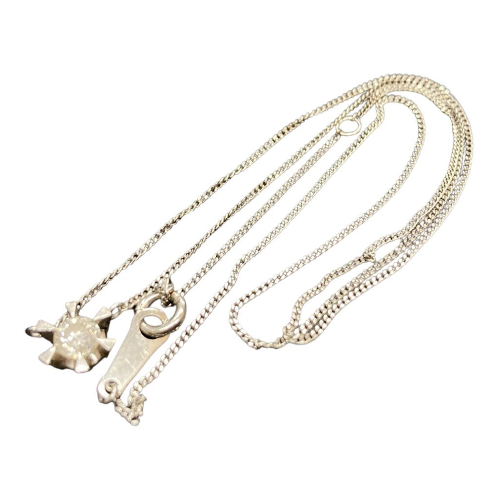 14K 14金 Au584 ネックレス ペンダント ダイヤモンド