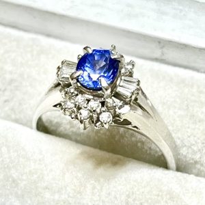 Pt900 プラチナ サファイア リング 指輪 ジュエリー