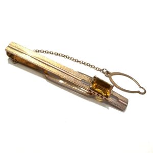 K10 10金 ネクタイピン  タイピン ジュエリー シトリン 貴金属