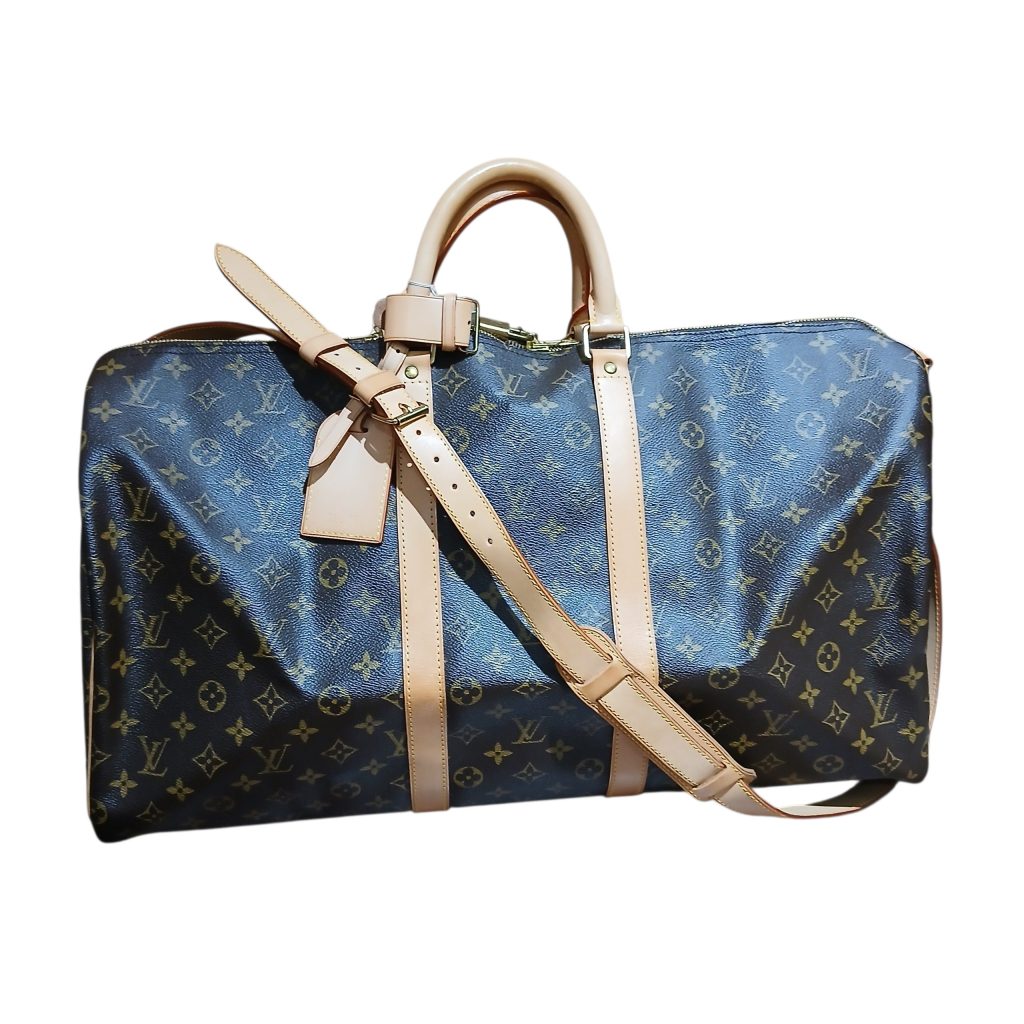 【Louis Vuitton】ルイヴィトン キーポルバンドリエール55 イニシャル入り・M41414・ブランドバッグ