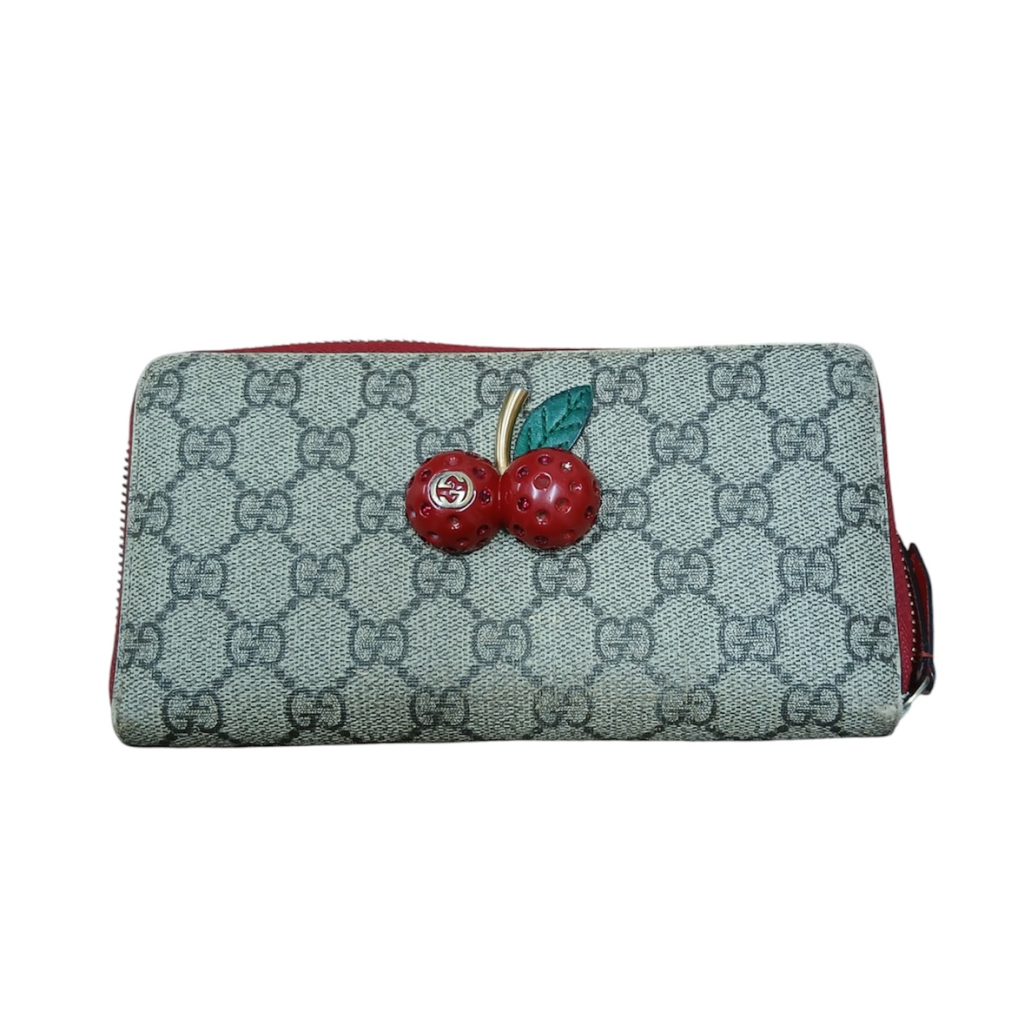 GUCCI(グッチ) GGスプリーム ジップラウンドウォレット