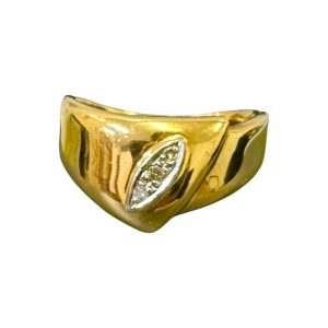 【メレダイヤ リング】K18 18金 750
