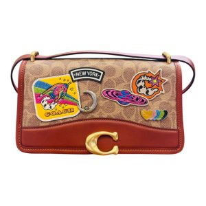 COACH コズミック バンディットショルダーバッグ シグネチャー コーチ キャンバスパッチ