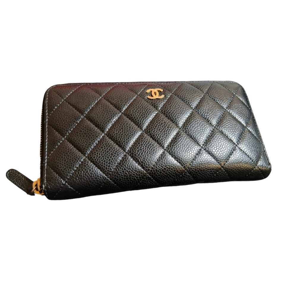 シャネル CHANEL マトラッセ ラウンドファスナー 長財布