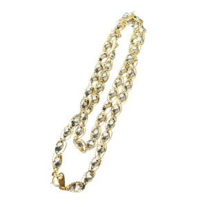 K18/Pt850 ネックレス 石なし 18金 プラチナ アクセサリー