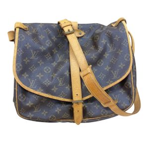 Louis Vuitton ルイヴィトン ソミュール35 モノグラム ショルダーバッグ