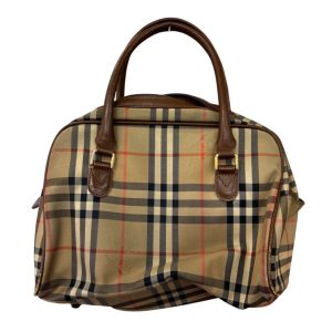 【ノバチェック ハンドバッグ】Burberry【Bランク】