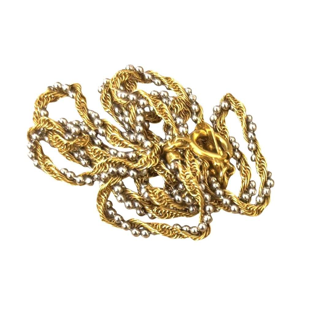 K18 18金 ゴールド Pt850 プラチナ コンビ ネックレス アクセサリー  貴金属