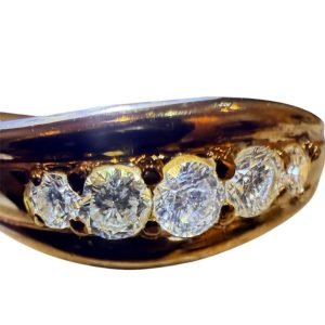 伊達市 K18 メレダイヤ0.3ct ヴィンテージリング 高価買取しました
