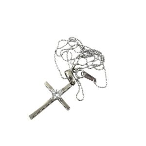 K18WG 18金ホワイトゴールド ネックレス ダイヤモンド