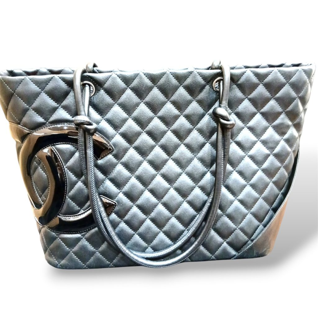【カンボンライン ラムスキン トート】CHANEL【Bランク】