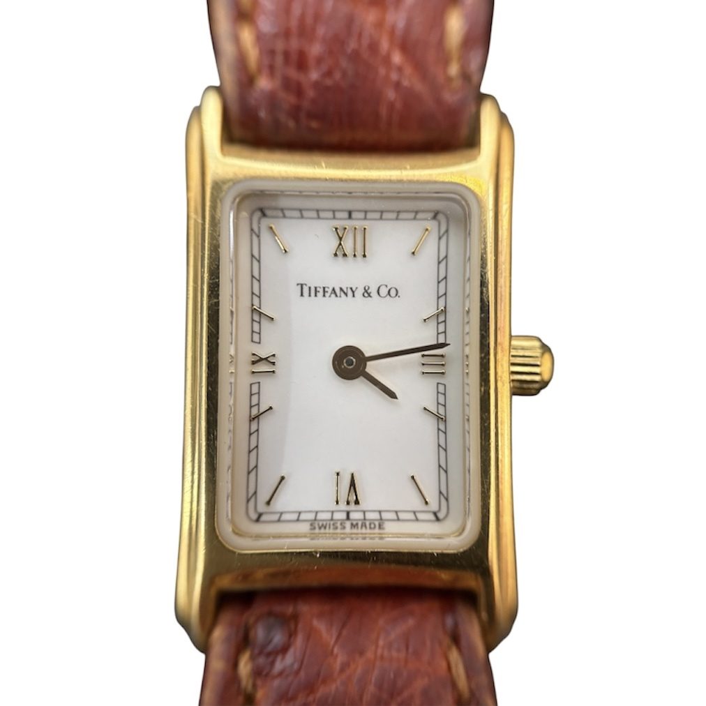 TIFFANY & Co.（ティファニー）時計 K18 18金 レクタンギュラー