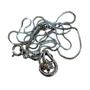 K10 10金 メレダイヤ ネックレス
