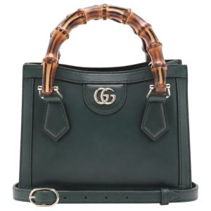 GUCCI グッチ バンブー ダイアナ スモール レザー 2WAYハンドバッグ グリーン 832936 札幌市 東区 元町