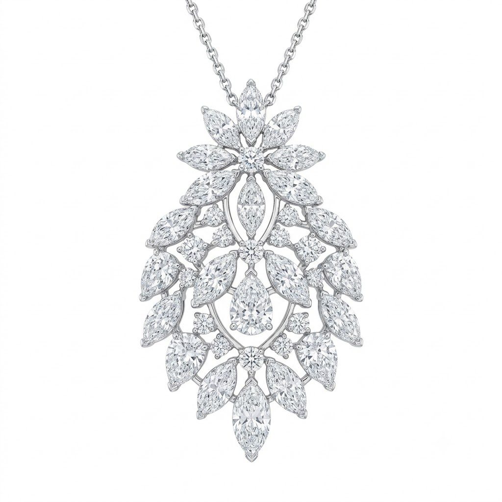 ハリー・ウィンストン（HARRY WINSTON）の「クラスター・バイ・ハリー・ウィンストン ペンダント（PT950/プラチナ）