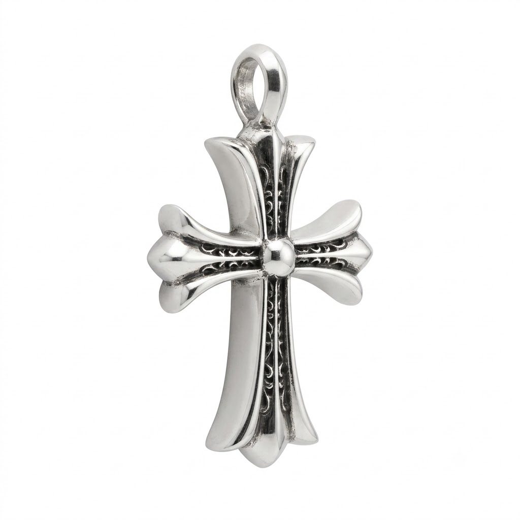 CHROME HEARTS/クロムハーツ ラージCHクロス ペンダントトップ
