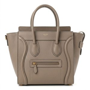 CELINE/セリーヌ ラゲージ マイクロショッパー ドラムドカーフスキン