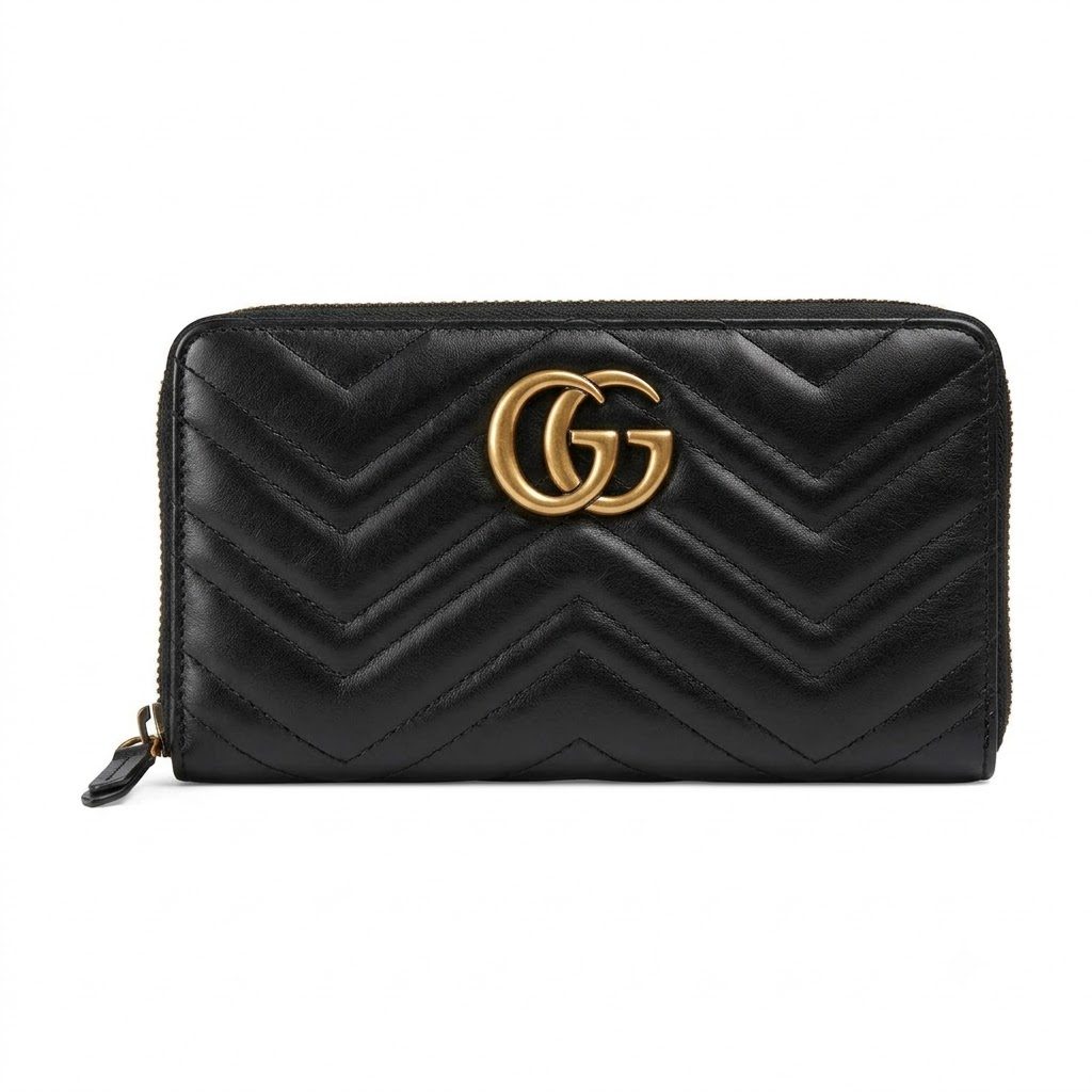 GUCCI/グッチ GGマーモント ジップアラウンドウォレット