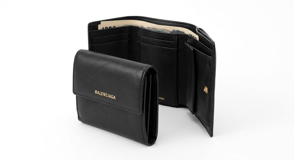 BALENCIAGA　ペーパー ミニウォレット（三つ折り財布）
