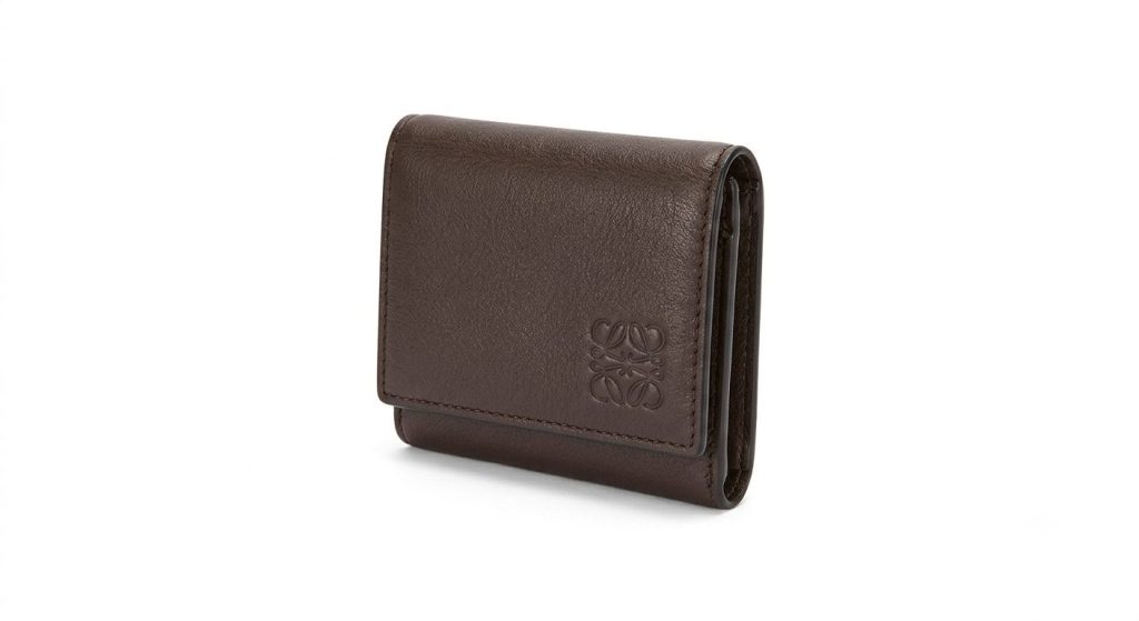LOEWE アナグラム スモールバーティカルウォレット レザー 三つ折り財布