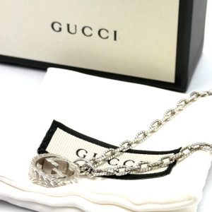 GUCCI グッチ インターロッキングG シルバー ネックレス｜高崎市井野町