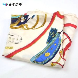 HERMES エルメス カレ90 シミ有り ブランドスカーフ