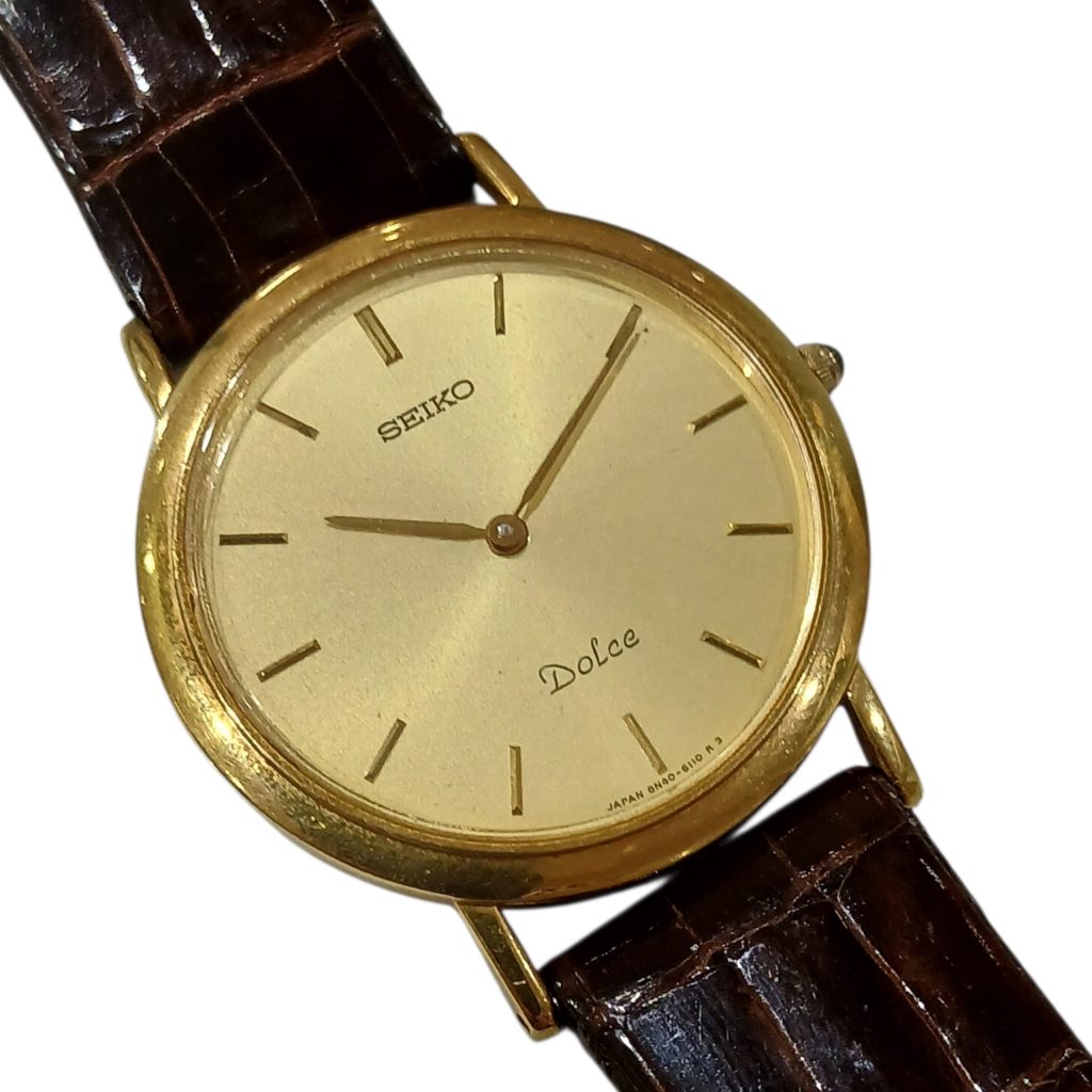 【SEIKO時計】セイコー ドルチェ（Dolce）・8N40-6080・K18（18金）・貴金属・クォーツ時計・メンズ レディース腕時計