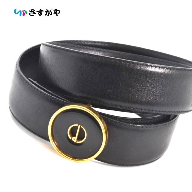 dunhill ダンヒル ロゴ ベルト レザー 年代物