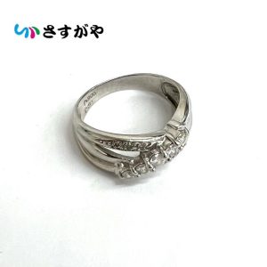 Pt900 プラチナ リング メレダイヤ 宝石 ジュエリー