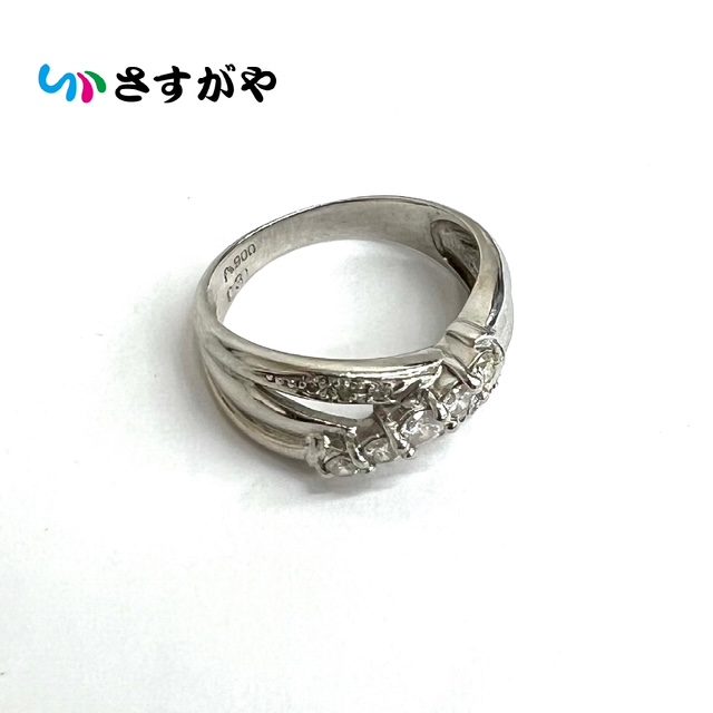 Pt900 プラチナ リング メレダイヤ 宝石 ジュエリー