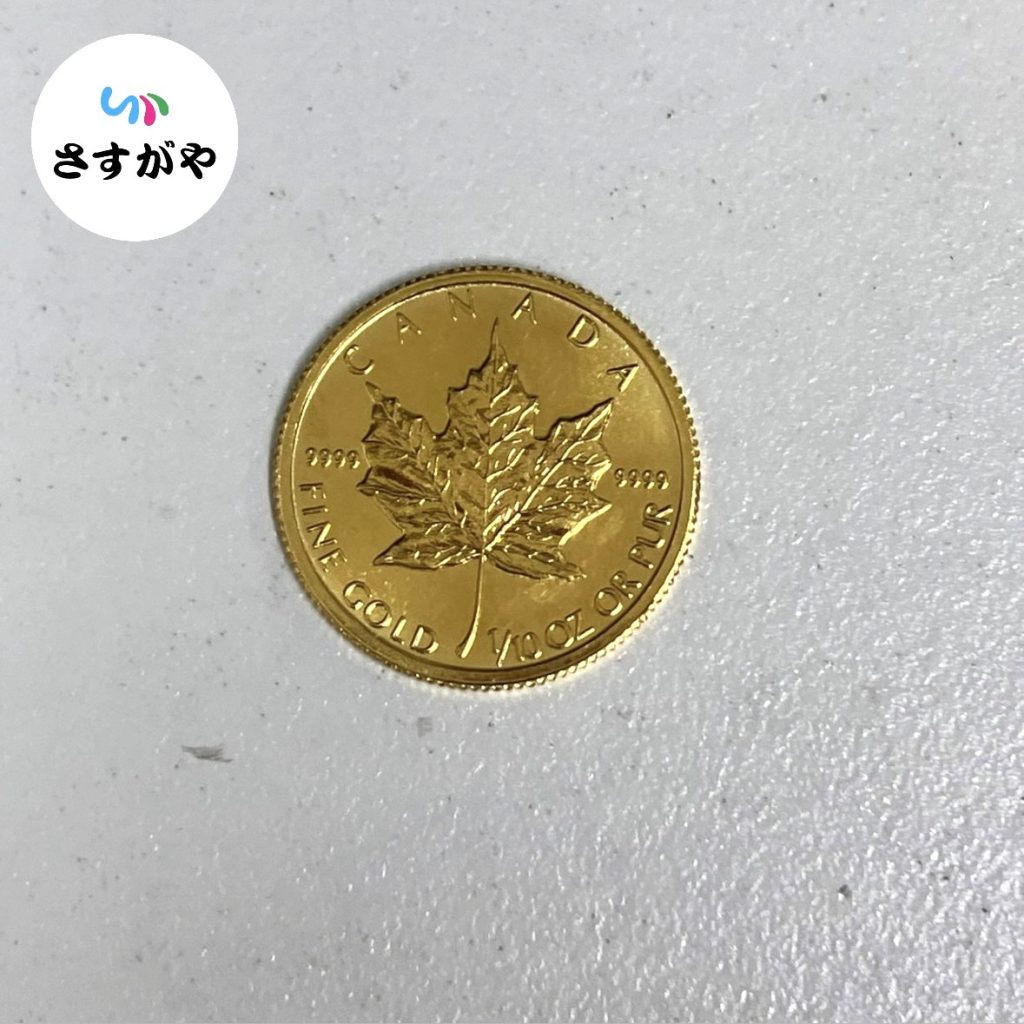カナダ メイプルリーフ金貨 1/10oz
