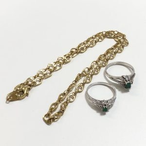 K18 / K14WG / Pt900 / ネックレス リング