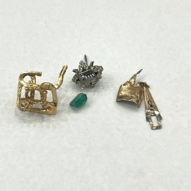Pt850 エメラルドリングとK9スクラップ｜川口市青木