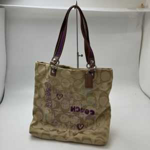 COACH シグネチャー ポピー グラフィティ トートバッグ