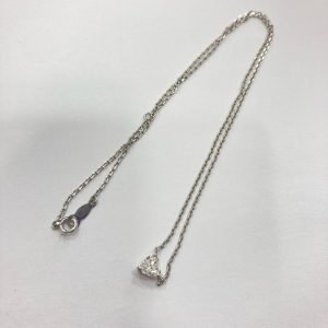 ダイヤ付きプラチナネックレス