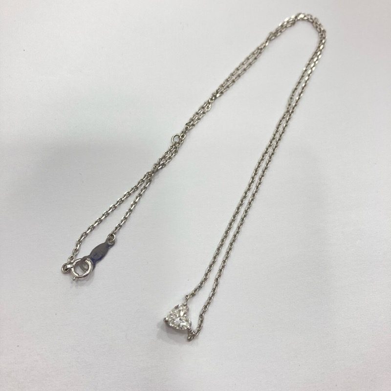 ダイヤ付きプラチナネックレス