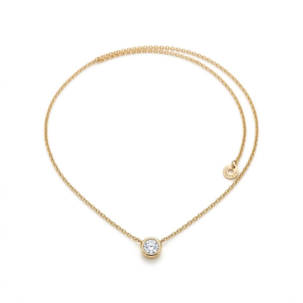 TIFFANY&Co. ティファニー バイザヤード ネックレス 750(K18) ダイヤ