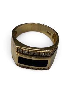 K18　18金リング　指輪メレダイヤ