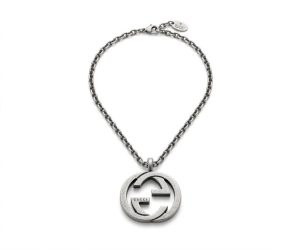 GUCCI/グッチ インターロッキングG シルバー ネックレス 925
