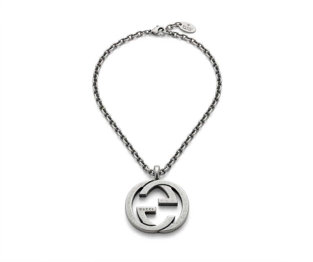 GUCCI/グッチ インターロッキングG シルバー ネックレス 925