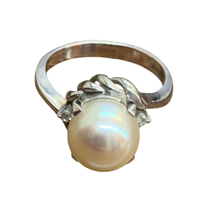 Pt900リング / プラチナ / パール / メレダイヤ / 指輪 / 貴金属 / ジュエリー / アクセサリー / 買取