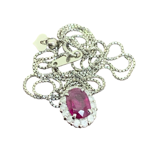 Pt850/Pt900ネックレス/1.23ct/D0.28ct/プラチナネックレス/宝石/ジュエリー