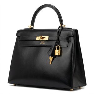 Hermes/エルメス ケリー28 外縫い ボックスカーフ