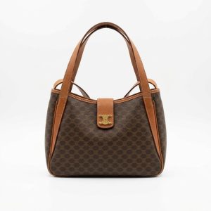 CELINE/セリーヌ マカダム柄 トリオンフ ハンドバッグ