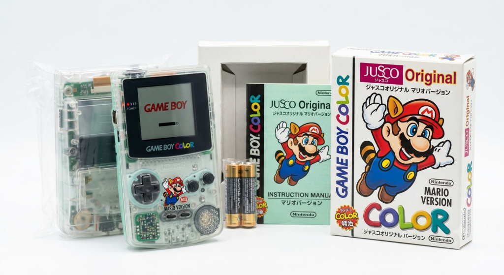 未使用 ゲームボーイカラー JUSCOオリジナルマリオバージョン（クリアカラー）