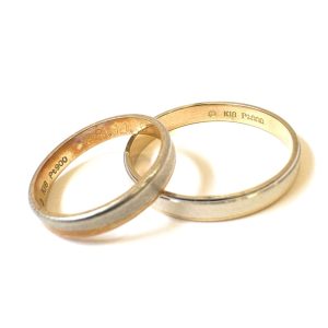 【K18 × Pt900 (金 × プラチナ)】結婚指輪 / ペアルック
