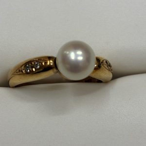 【K18 パール リング】