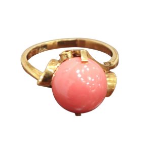 K18 18金 サンゴ（珊瑚） リング ジュエリー アクセサリー