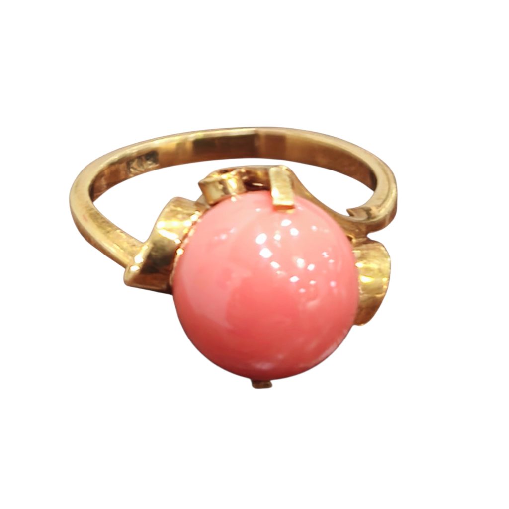 K18 18金 サンゴ（珊瑚） リング ジュエリー アクセサリー