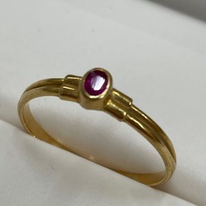 金プラチナ高価買取ならさすがや福生銀座いなげや店！| 西多摩郡日ノ出町大久野| K18ルビー付きリング